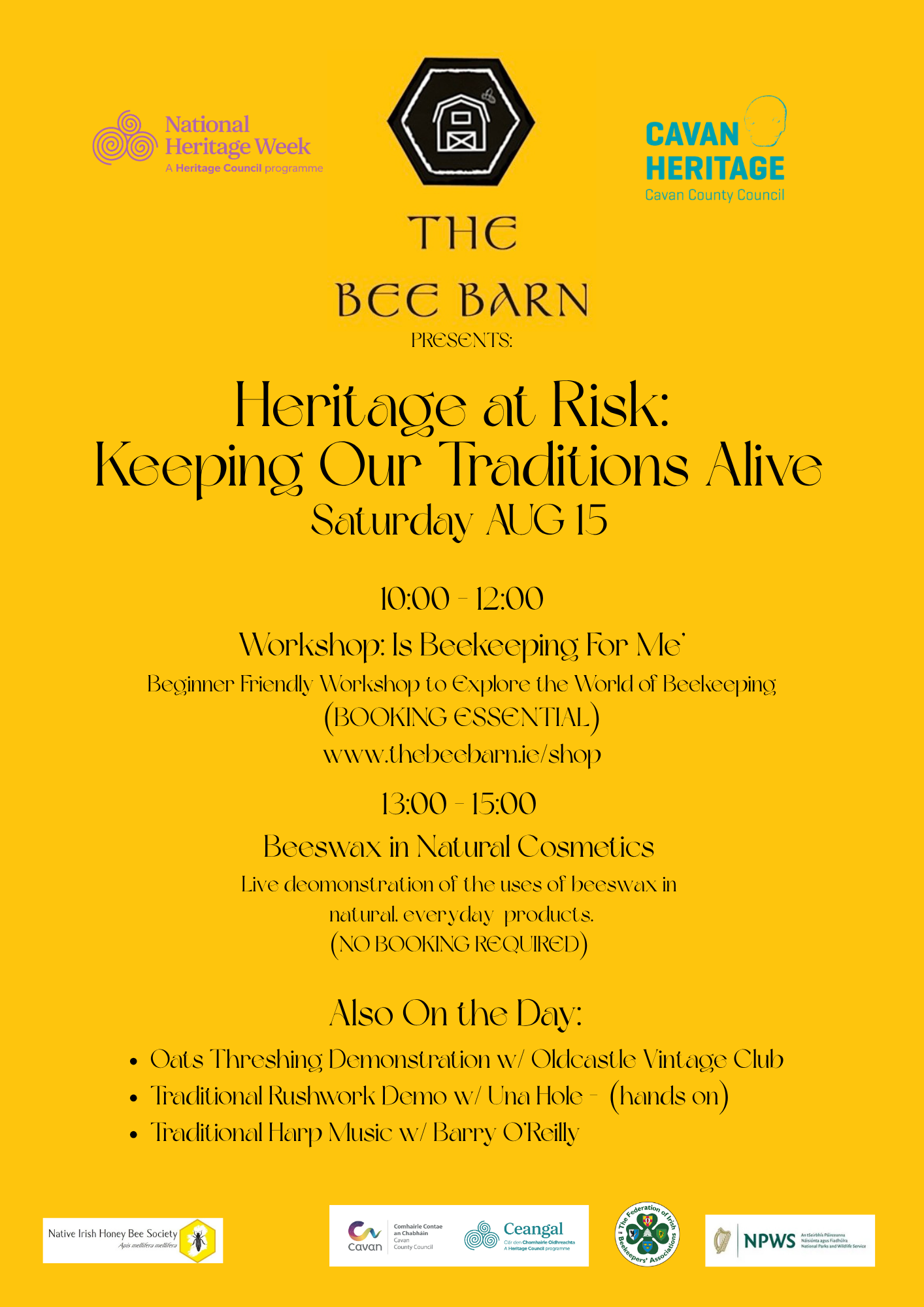 Heritage Week - Is Beekeeping for Me Workshop